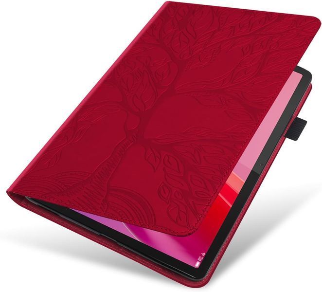 Чохол-книжка Wood book на планшет Lenovo Xiaoxin Pad 2024 (11") / червоний 095646 фото