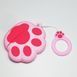 Силіконовий чохол із карабіном для AirPods 4/Cat's paw pink 098514 фото 1