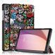 Кожаный чехол книжка Crazy Horse для Lenovo Tab M8 4th Gen graffiti 093868 фото 1