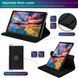 Шкіряний чохол-книжка 360 для Samsung Galaxy Tab S10 FE Plus (13.1") / чорний 100023 фото 4
