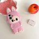 Гумовий 3D-чохол Labubu Toy для iPhone 15 Pro Max/рожевий 099548 фото 1