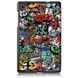 Кожаный чехол книжка Crazy Horse для Lenovo Tab M8 4th Gen graffiti 093868 фото 3