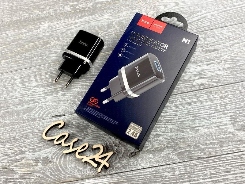 СЗП Hoco N1 2.4 A 1USB (2 кольори) 83936 фото