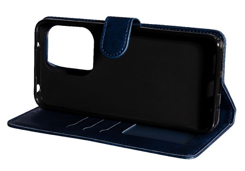 Шкіряний чохол-книжка Business Book на Xiaomi Redmi 13 (4G) / dark blue 200342 фото