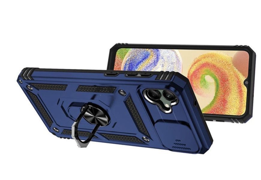 PC + TPU чохол Camshield armor для Samsung Galaxy A04E / синій 087441 фото