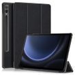 Чехол книжка Crazy Horse для Samsung Galaxy Tab S9 FE Plus (12,4") / черный