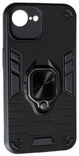 PC + TPU чохол New Transformer для Apple iPhone 16e / чорний 203690 фото