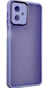 TPU чохол Luxury Metal Lens на Motorola G14 фіалковий 094636 фото