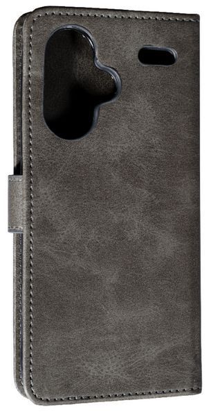Шкіряний чохол-книжка Business Book на Xiaomi Redmi Note 13 Pro Plus (5G) / сірий 095961 фото
