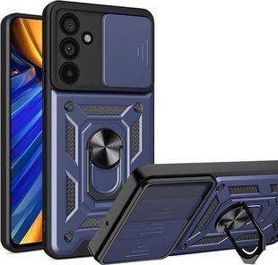 PC + TPU чохол Camshield для Samsung Galaxy M55 (5G) / синій 097054 фото