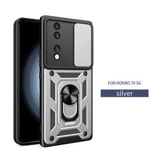 PC + TPU чехол Camshield armor для Honor 70 / серебристый 89464 фото