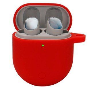 Силиконовый чехол с карабином для Xiaomi Redmi Airdots 3 Pro красный 91466 фото