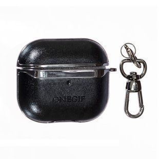 Силіконовий чохол Onegif для AirPods 3 (2021) (на аїрбос 3) чорний 086807 фото