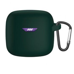 Силиконовый чехол с карабином для JBL Tune FleX зеленый 90611 фото