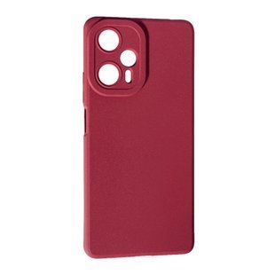 TPU чехол накладка Smitt для Poco F5 бордовый 094482 фото