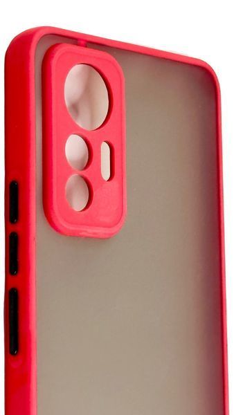 TPU чехол накладка Matte Color Case для Xiaomi 12 Lite красный 092123 фото