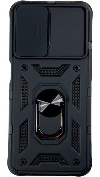 PC + TPU чохол Camshield armor для Realme C35 / чорний 100655 фото