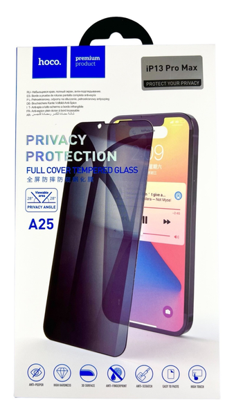 Защитное стекло Hoco A15 на IPhone 13 Pro Max (на айфон 13 про макс) черный 085003 фото