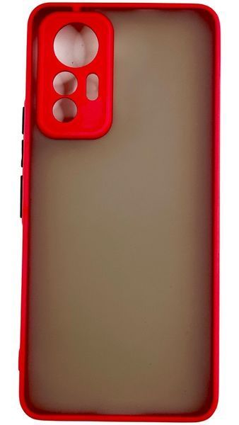 TPU чехол накладка Matte Color Case для Xiaomi 12 Lite красный 092123 фото