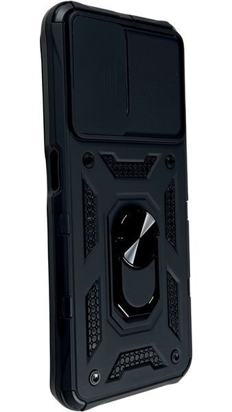 PC + TPU чохол Camshield armor для Realme C35 / чорний 100655 фото