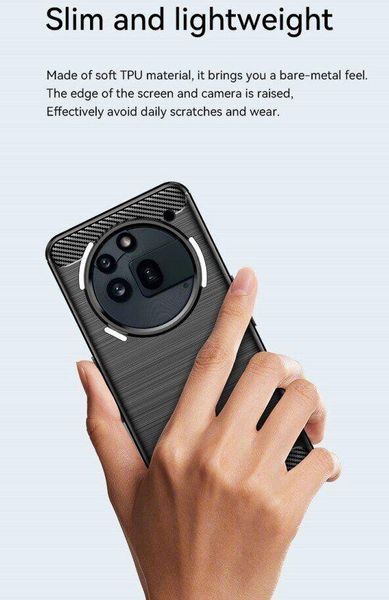 TPU чохол накладка Urban для Nothing Phone (3a) Pro / чорний 100496 фото