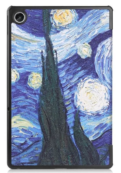 Кожаный чехол книжка Crazy Horse для Lenovo Tab K10 звездная ночь 096365 фото