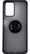 TPU чохол накладка Matte Ring Magnit для ZTE Blade V40 Vita чорний (червоні кнопки) 090262 фото 2