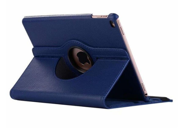 Кожаный чехол книжка 360 на Apple iPad 10.2 (2021 / 2020 / 2019) / синий 091116 фото