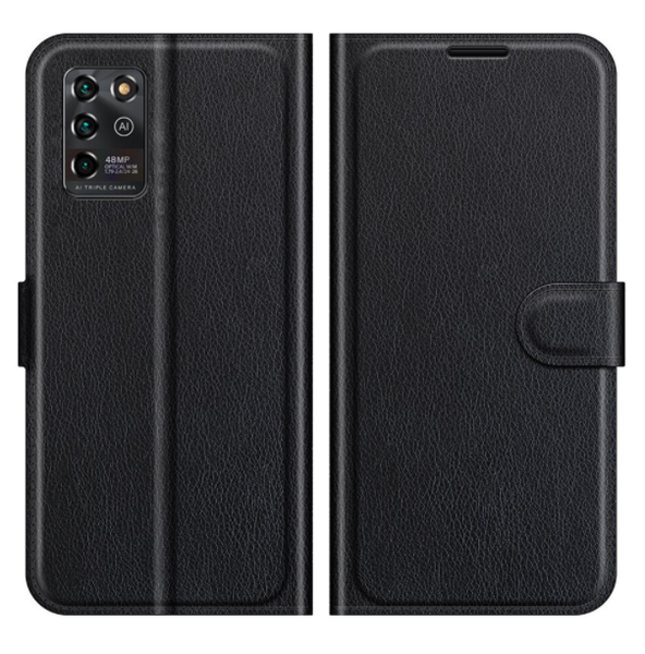 Шкіряний чохол-книжка Lichee для ZTE Blade V30 Vita чорний 089815 фото
