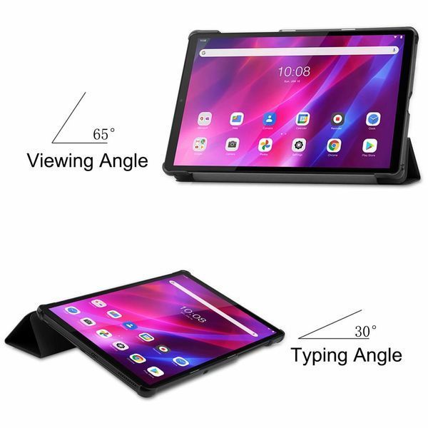 Шкіряний чохол книжка Crazy Horse для Lenovo Tab K10 (10.3") TB-X6C6 / чорний 090071 фото