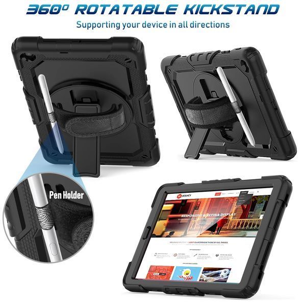 PC + TPU чехол Armor Cover Tablet на планшет Samsung Galaxy Tab A 10.1" (T510 / T515) / черный 096954 фото