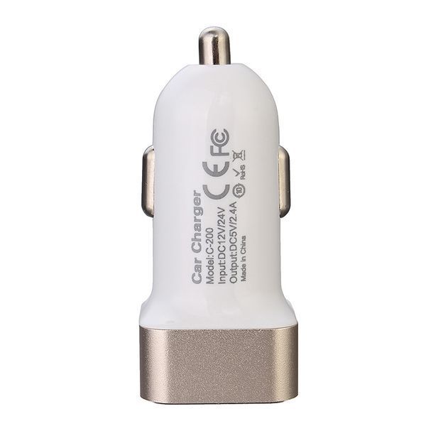 Автомобільна зарядка Awei C-200 на 2 USB (2.4 A) (5 кольорів) 51136 фото