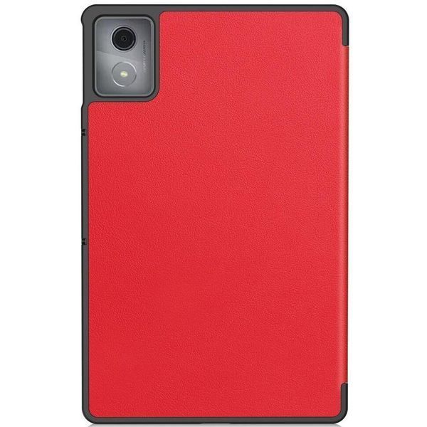Шкіряний чохол книжка Crazy Horse для Lenovo Tab K11 Plus (11.45") / червоний 100443 фото