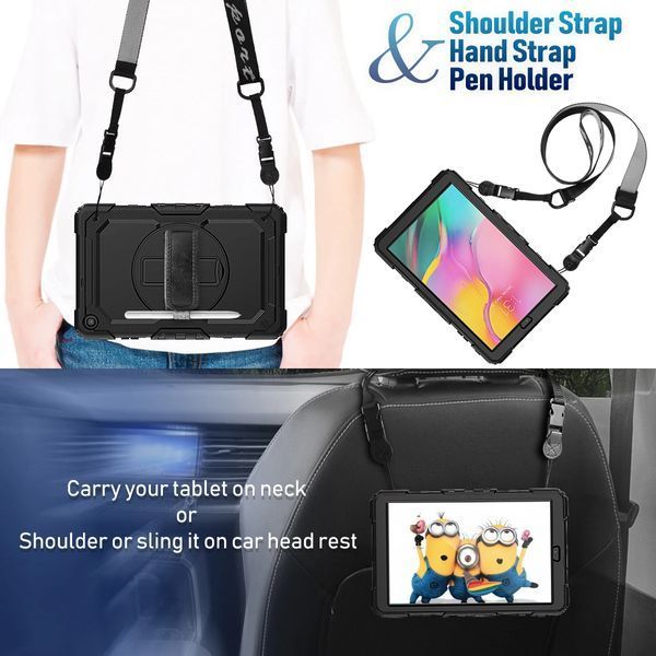 PC + TPU чехол Armor Cover Tablet на планшет Samsung Galaxy Tab A 10.1" (T510 / T515) / черный 096954 фото