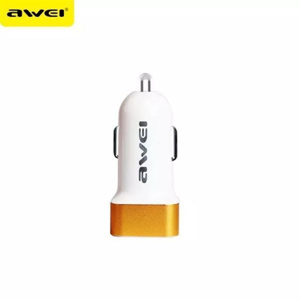 Автомобільна зарядка Awei C-200 на 2 USB (2.4 A) (5 кольорів) 51136 фото