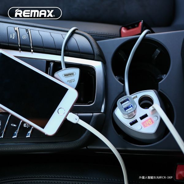 Автомобільна зарядка Remax Aliens на 3USB 3.4 A CR-3XP (2 кольори) 51116 фото