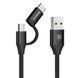 Baseus Yiven 2-1 Cable（Micro/Lightning) (1m) (2 кольори) 16799 фото 2