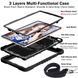 PC + TPU чехол Carbon Armor Cover Tablet на Samsung Galaxy Tab S10 FE Plus (13.1") / черный 099535 фото 6