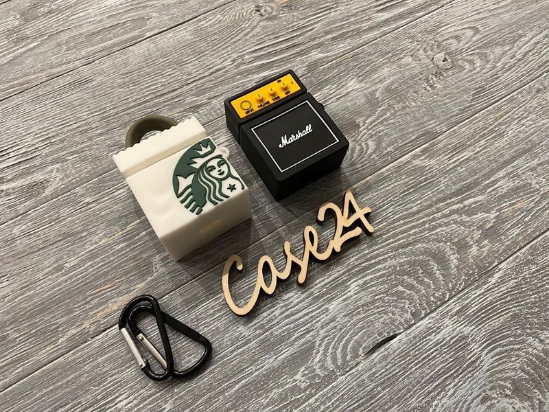 Чехол 3д Marshall и Starbucks на Airpods 081015 фото