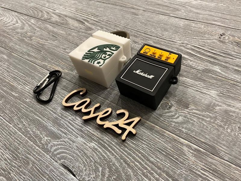 Чехол 3д Marshall и Starbucks на Airpods 081015 фото