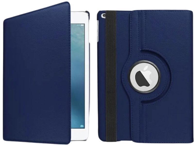 Кожаный чехол книжка 360 на Apple iPad 10.2 (2021 / 2020 / 2019) / синий 091116 фото