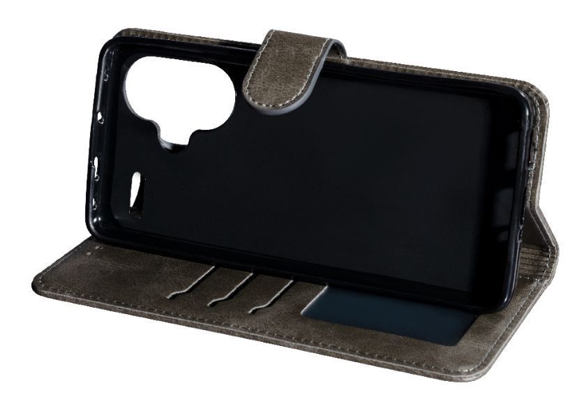 Шкіряний чохол-книжка Business Book на Xiaomi Redmi Note 13 Pro Plus (5G) / сірий 095961 фото