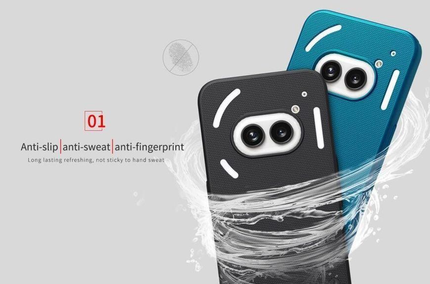 Чехол Super Frosted Shield Nillkin для Nothing Phone (2a) / черный 096609 фото
