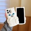 Гумовий 3D чохол для iPhone 15 Pro Max / Finger cat