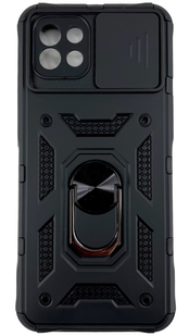 PC + TPU чохол Armor Camshield для Samsung Galaxy A03 / чорний 085088 фото