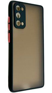 TPU чехол накладка Matte Color Case для Samsung Galaxy S20 FE черный 092224 фото