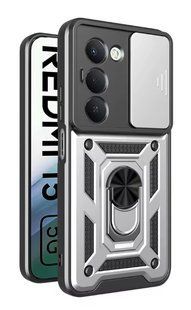 PC + TPU чохол Camshield Armor для Xiaomi Redmi 15 4G global (169.49 x 80.5 x 8.6 мм) / сріблястий 100325 фото