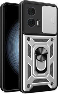 PC + TPU чохол Camshield Armor для Motorola G85 (5G) / сріблястий 097649 фото