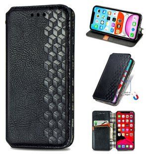 Кожаный чехол книжка Cubic для Motorola G05 / черный 204311 фото