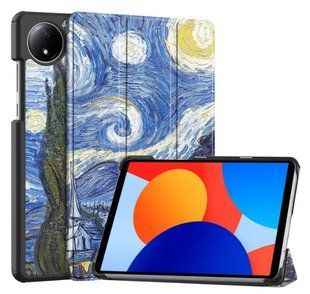 Чехол книжка Crazy Horse на Xiaomi Redmi Pad SE (8.7") 2024 / звездная ночь 200512 фото